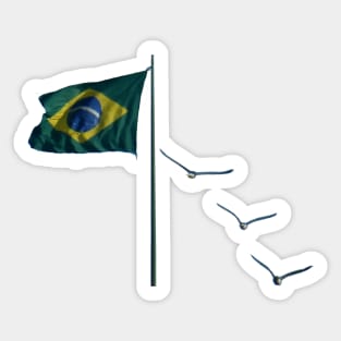 Winds of Brazil - white Sticker